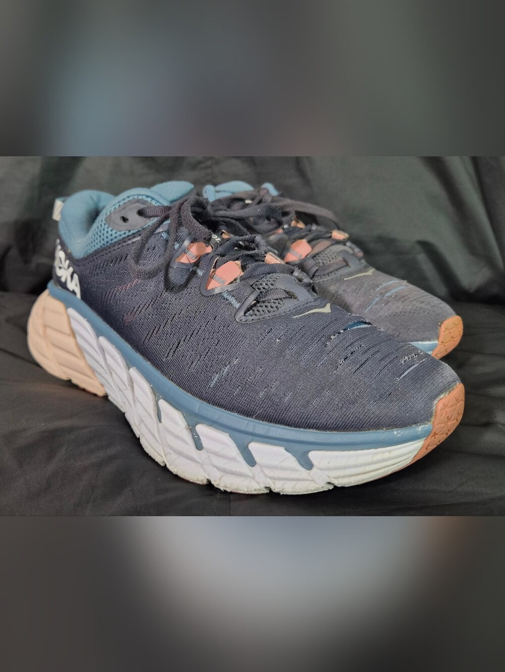 Women's Hoka One One Gaviota 3 "Ombre Blue/Rosette" Shoes (1113521 OBRS) Sz. 7B